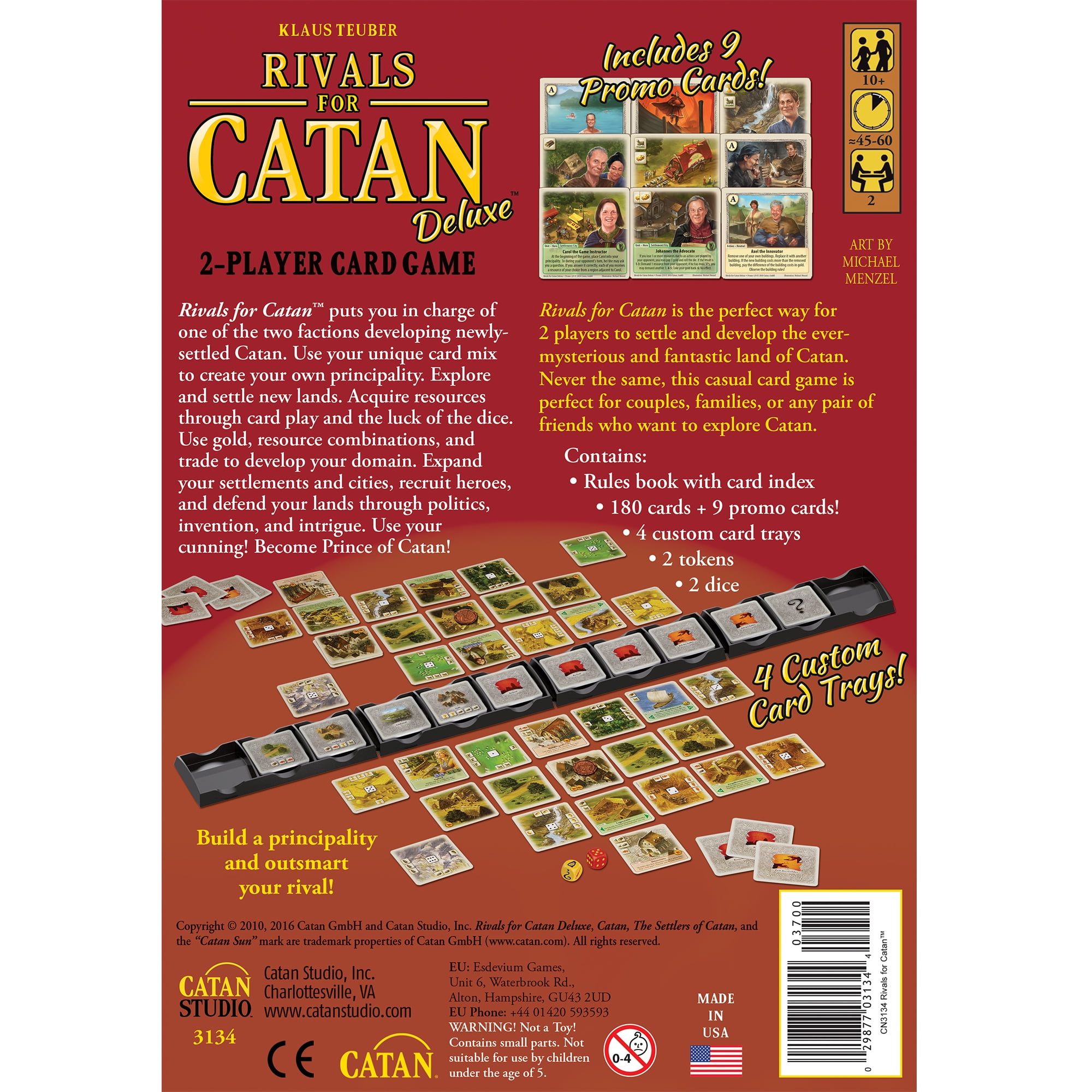 Rivals for Catan Deluxe - 2-Player Card Game, AreYouGame