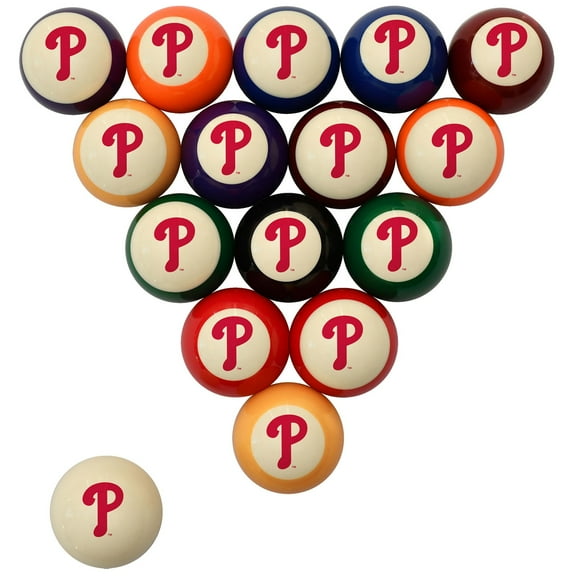 Imperial Cream Philadelphia Phillies Retro Billiard Ball Set