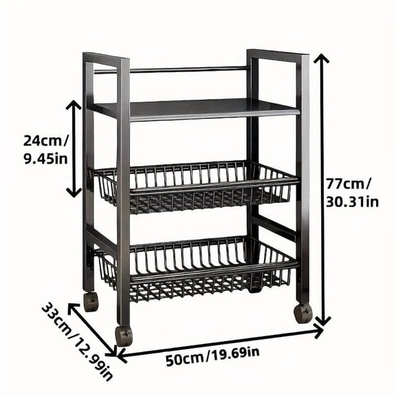 Small Storage Rack, with Wheels