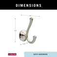 thumbnail image 4 of Delta Faucet 79435-SS Linden Double Robe Hook, Brilliance Stainless Steel, 4 of 6