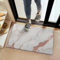 thumbnail image 2 of White Rose Gold Marble Pattern Door Rugs,Washable Non Slip Door Mats Indoor,Decorative Door Mats,Entry Mat Indoor for Entrance,Bedroom,Kitchen,Bathroom,16"x24", 2 of 6