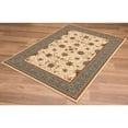 thumbnail image 5 of 3â€™ x 10â€™ Cream and Blue Traditional Runner Rug, 5 of 9