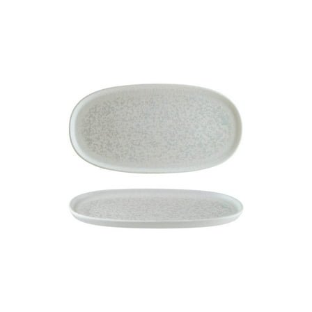 Luna 12" x 6.25" x h:0.75" Oval White Porcelain Platter