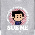 thumbnail image 3 of The Office - Bacon Sue Me - Men's Crew Neck Fleece Pullover, 3 of 5