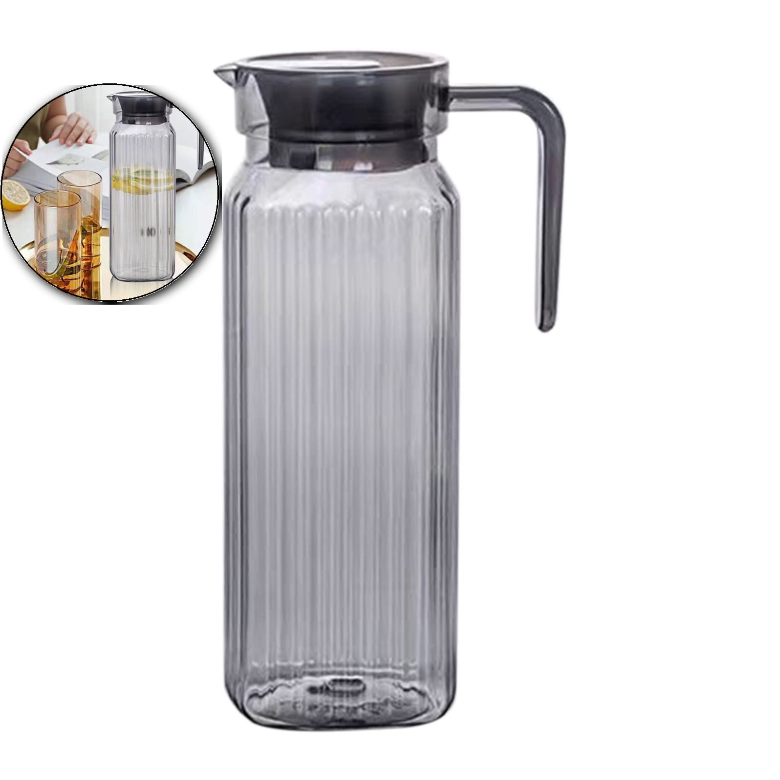 Cold Pitcher Dvruxg Insulated Cold Water Pitcher - Hot & Cold Water Carafe for ...