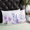 thumbnail image 4 of Spring Flowers Throw Pillow Cover 24 x 36 Inch Decorative Pillow Cover Watercolor Idyllic Lavender Purple Plant Lumbar Pillowcase Seasonal Rectangle Cushion Case for Couch Sofa Bed Living Room, 4 of 7