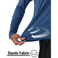 thumbnail image 4 of Men's UV Protection UPF 50+ Long Sleeve T-Shirt Work Fishing Swimming Shirt Rash Guard Top, 4 of 5