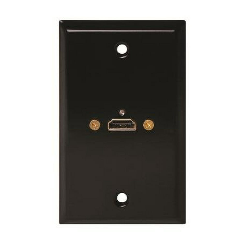 Stainless Steel Wall Plate Hdmi Black