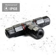 thumbnail image 2 of 2 Pieces IP68 Waterproof External Electrical Junction Box, T-type 3 Way 3Wire Connector for Underground Outdoor, 2 of 7