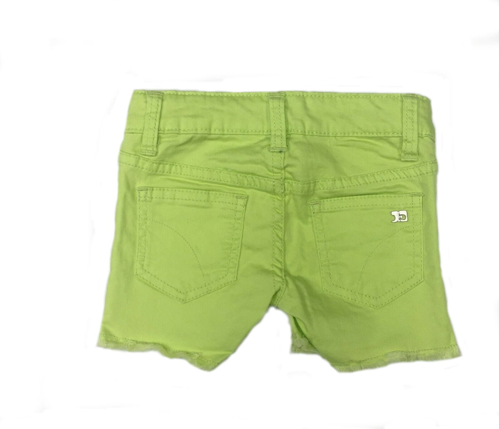 neon green denim shorts