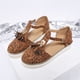 thumbnail image 1 of Zapatos de plataforma en forma de T hueca Baotou con borlas de verano, sandalias con hebilla de gamuza Wmkox8yii  shjk4934, 1 of 3