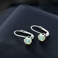 thumbnail image 3 of Gem Stone King 925 Sterling Silver Mercury Mist Mystic Topaz Earrings for Women (2.00 Cttw, Round 6MM), 3 of 4