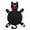 Black, variant on Wine & Glass Racks Plastic Cat Coaster gray