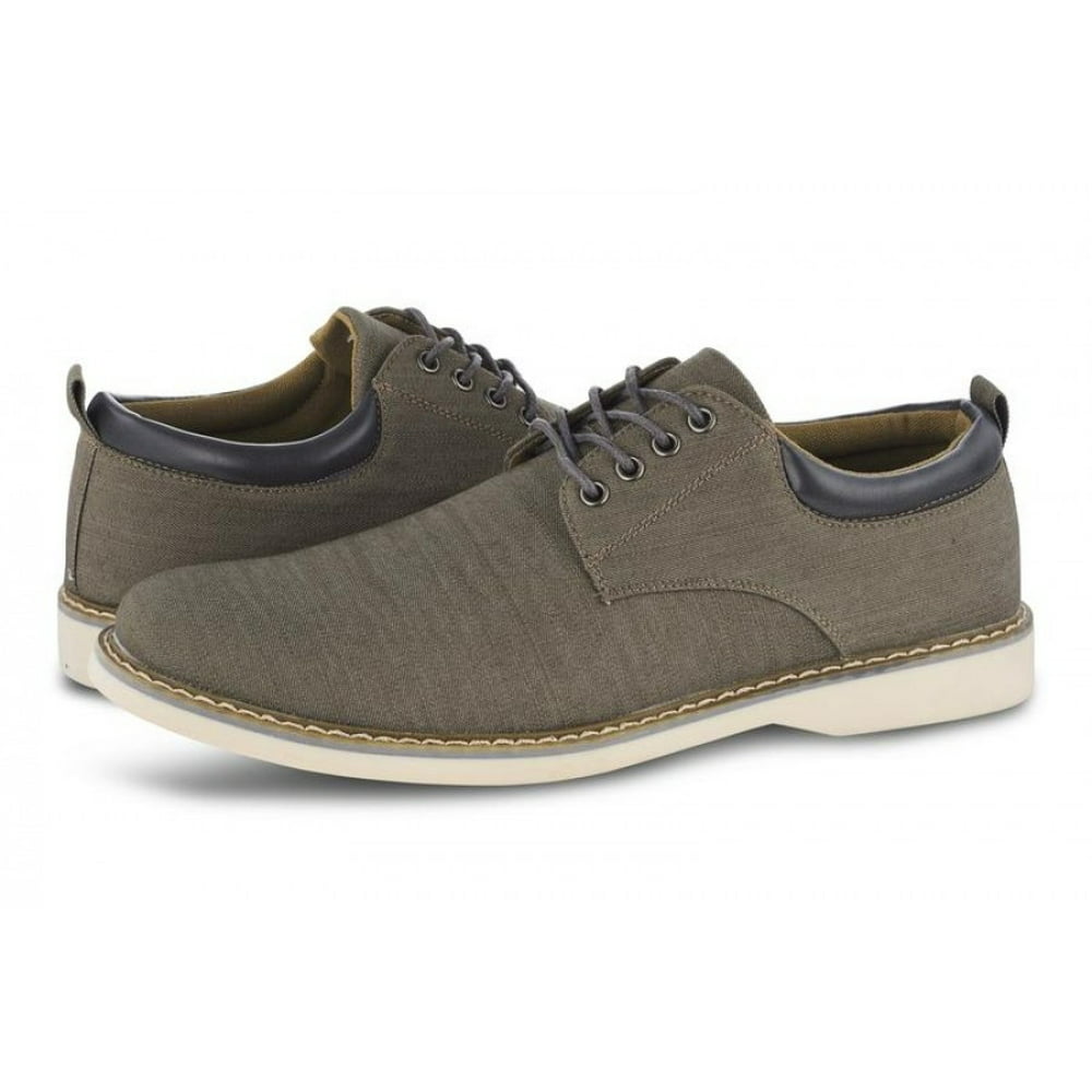 Members Only - Members Only Men's Chambray Oxford Shoes-8-KHAKI ...
