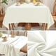 thumbnail image 5 of Manteles para Mesa Rectangular Impermeable, Mantel para Mesa de 6 Personas,Mantel Lino Antimanchas,para el Hogar, Restaurante,Cocina,Hotel,Cafetería (Color Liso-Blanquecino (180 * 140cm)), 5 of 6