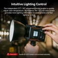 thumbnail image 4 of SmallRig RC 60B COB Video Light with Built-in 3400mAh Battery & Type-C PD Fast Charging, Handheld Bicolor LED Video Light for Shooting on the Move, Continuous Output Light RC 60B Lite Edition - 4518, 4 of 8