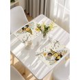 thumbnail image 5 of Yellow Gnomes Placemats Set of 4, Spring Floral Bees Daisy Branches Placemats for Dining Table, Place Mats for Kitchen Tabletop, Waterproof Wipeable Dining Table Mats Set, 5 of 9