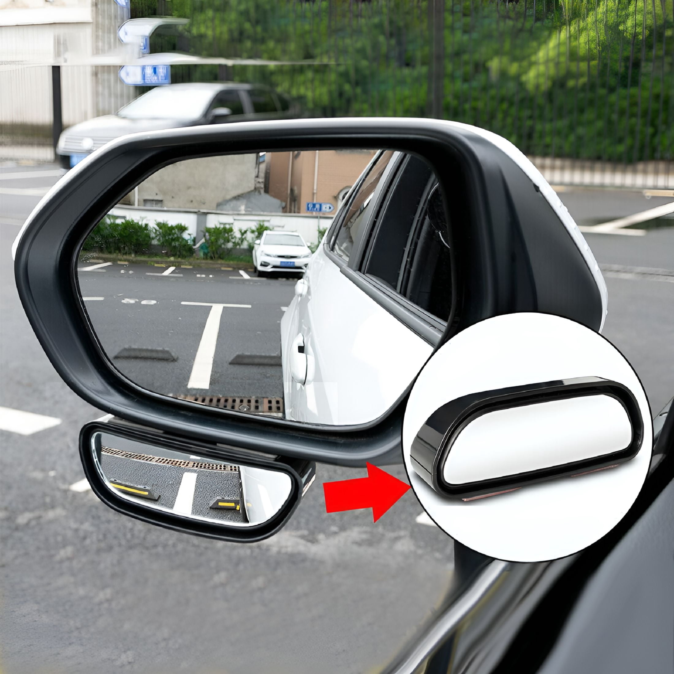 Custom Vehicle Towing Mirrors with Clip-On Blind Spot Feature