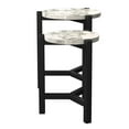 thumbnail image 3 of Furniture of America Elgan Wood 2-Piece Nesting Tables in Brushed Brown Gray, 3 of 11