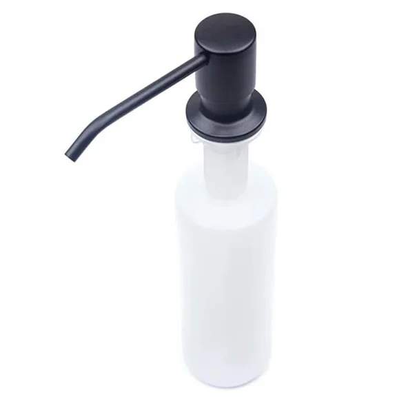 Black Soap Or Lotion Dispenser For Kitchen Sink, Stainless Steel Liquid Pump
