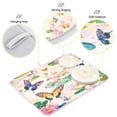 thumbnail image 4 of Dish Drying Mat for Kitchen Counter | Reversible, Super Absorbent & Hanging | 16x18 / 18x24 Inch (S/M)，Butterflies, 4 of 8