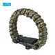 thumbnail image 3 of Pulseras de paracord de supervivencia Uxcell, paquete de 3 pulseras trenzadas con hebilla de plástico, camuflaje verde ejército, 3 of 7
