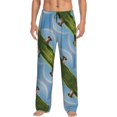 thumbnail image 5 of Mens Pajama Pants, Elephant Dog Sitting Under The Rainbow Soft Sleep & Lounge Pants for Men, Cuteness Casual PJ Bottoms Pants with Pockets, 5 of 7