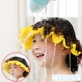 thumbnail image 3 of Baby Shower Cap Silicone Bathing Hat, Adjustable Shower Cap Kids, Infants Soft Protection Hat Safety Visor Cap Hat (Yellow, Big Size), 3 of 5