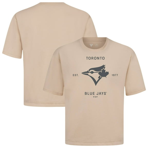 Men's Levelwear Khaki Toronto Blue Jays Crossway Oversized Luxe Signature Knit T-Shirt