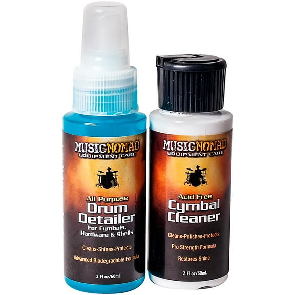 Music Nomad MN117 Drum Detailer  Cymbal Cleaner Combo 2 oz. Pak