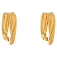 thumbnail image 3 of maskred Rester Confortable et à la Mode Pantalon Décontracté Chaud Combinaison de Confort Jaune XL 2Set, 3 of 6