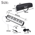thumbnail image 2 of Portable 32 Keys Piano Melodica Set With Carrying Bag Professional Durable Melodic Playing Keyboard Musical Instruments, 2 of 7