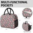 thumbnail image 6 of Womens Pioneer Flower Floral Print Pattern Lunch Box for Work,Insulated Lunch Bag for Women,Loncheras Para Mujer,Leakproof Adult Lunch Bag for Work,Beach,Travel,Picnic,Camping, 6 of 6