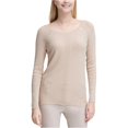 thumbnail image 2 of Suéter Calvin Klein con detalle de Hardware para mujer beige extragrande, 2 of 2