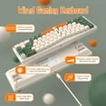 thumbnail image 4 of ATTACK SHARK AKS068 Alice Layout Wired Mechanical Keyboard, Gasket Mount 68 Keys Ergonomic 60% Gaming Keyboard USB-C, VIA-Programmable, Hot-Swappable Tactile Switch, RGB Backlit, Knob, NKRO, PC/MAC, 4 of 12