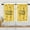 Cute Sweet Bee, variant on Yellow Sunflower Flower Kitchen Curtains, Summer Bee Boardshort Window Curtains Set of 2, Window Treatment Tier Curtains for Kitchen Over Sink Bathroom Dining Room Decor (26x36 Inch)