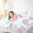 thumbnail image 4 of Manfei Colorful Dinosaur Bedding Comforter Set,Cartoon Animal Twin Comforter Sets,Princess Dino Bedding Set For Girl Boys,Ultra Soft Home Decor Reversible,2-Piece, 4 of 8