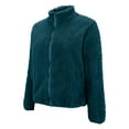 thumbnail image 6 of Jackets For Women Winter Casual Zip Up Sherpa Jacket Fleece High Neck Coats Lightweight Fall Outerwear With Pockets, M, 6 of 6
