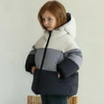 thumbnail image 5 of ATOGUTA Girls Puffer Jacket Quilted Puffer Jacket Warm Hooded Parka Snow Coats Size 1T-12 White, 5 of 6