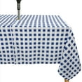 thumbnail image 1 of Waterproof Outdoor Tablecloth with Umbrella Hole for Rectangle Table 60x84inch Plaid Patio Table Cloth with Zipper, 1 of 5