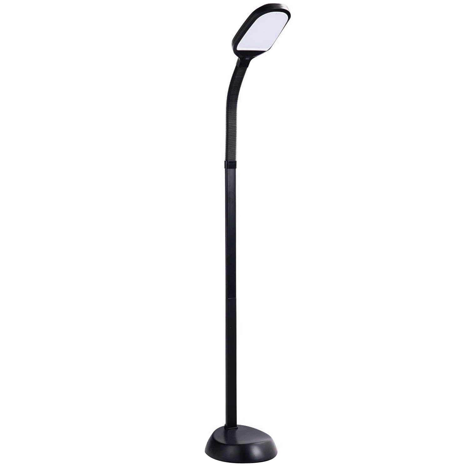 Offex LED Adjustable Gooseneck Reading Standing Floor Lamp - Black