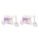 thumbnail image 1 of Naiovety Cesta de flores en forma de triciclo, contenedor de almacenamiento para decoración de boda, fiesta, ceremonia, bicicleta azul 13*20cm 2piezas Naiovety CBP000204, 1 of 5