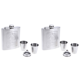 thumbnail image 1 of 7oz Acero Inoxidable Flask Flak Flas Flowel Set (alguien), 1 of 6