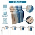 thumbnail image 6 of Burlap Table Runner 36 Inches Long, Abstract Ocean Waves Stripes Non-Slip Kitchen Table Runners for Dining Room Everyday Use Party Table Decorations Blue Gradient Water Ripples, 6 of 9