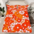 thumbnail image 2 of Homewish Retro Flowers 4pcs Bed Sheets For Teens Female Girls,Spring Garden King Sheets,Chic Floral Blossoms Super Cozy Sheet Set,Lightweight Room Decor, 2 of 7