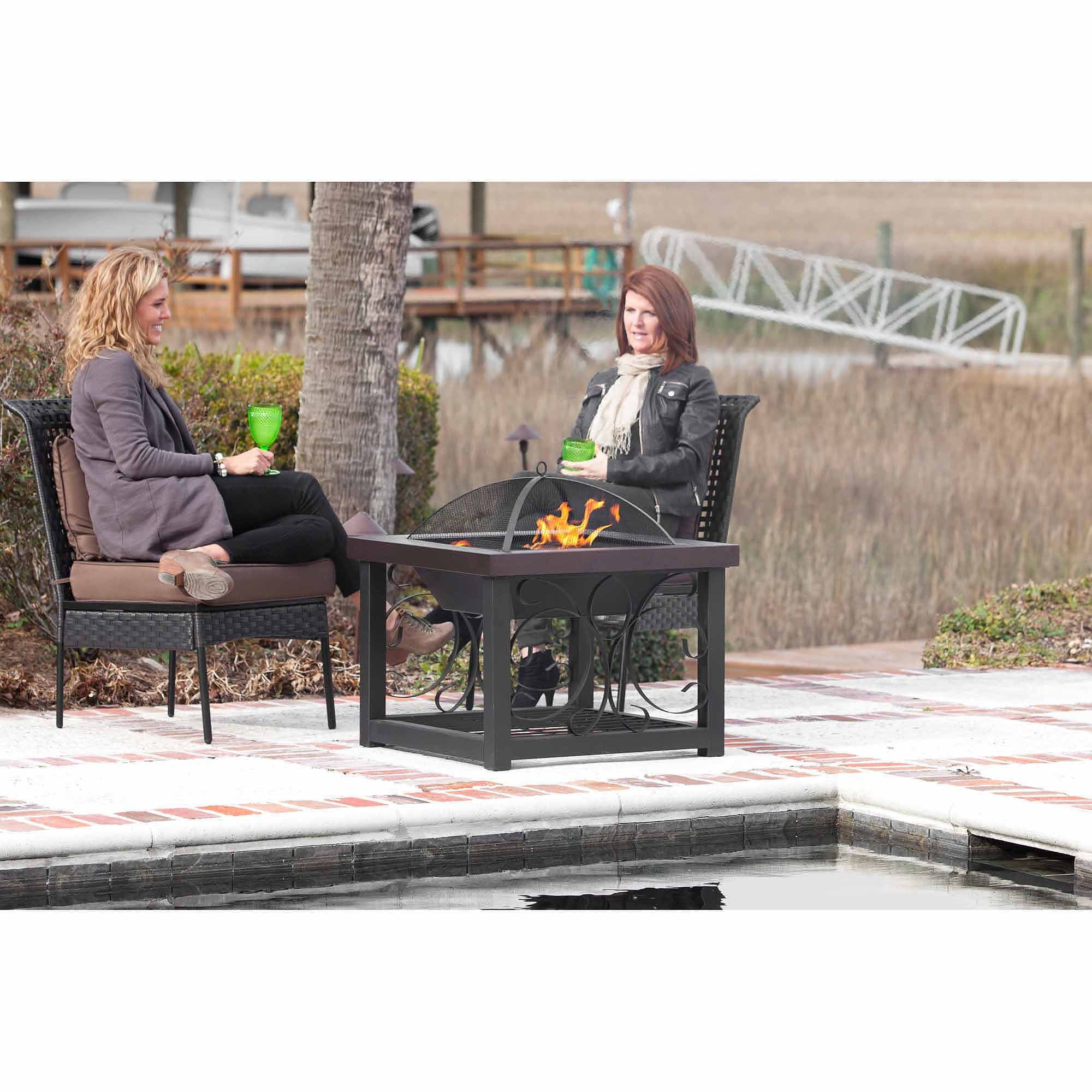Details About Fire Pit Table With Screen Cover Portable Outdoor Heater Decorative Convertible Details About Fire Pit Table With Screen Cover Portable Outdoor Heater Decorative Convertible