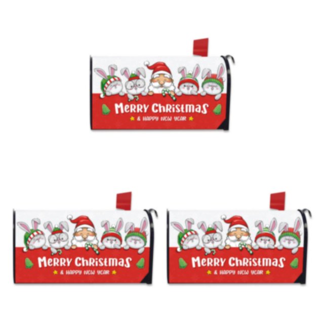Maytalsory Effortlessly Install And Remove Easy To Mailbox Cover Vivid Print Cloth Abstract Style Colorful Mailbox Cover YTYH2309096 3Set