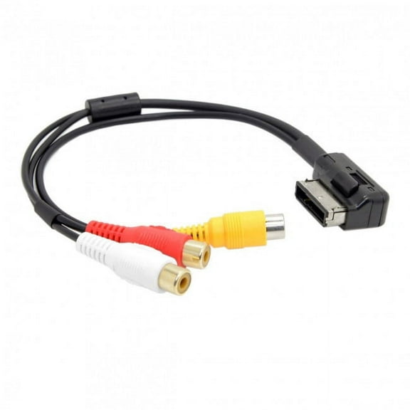 Xiwai Cable AMI MMI to 3 RCA Audio Video Cable Female DVD Video Audio Input Cable for Audi A1 A7 A8 VW Car