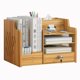 thumbnail image 1 of Revistero de madera con cajones y portalápices for documentos y libros, 1 of 8