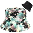 thumbnail image 1 of Bucket Hat Cotton Double-Side-Wear Reversible Sun Hat for Women Men, Summer Vaca, 1 of 5